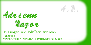 adrienn mazor business card